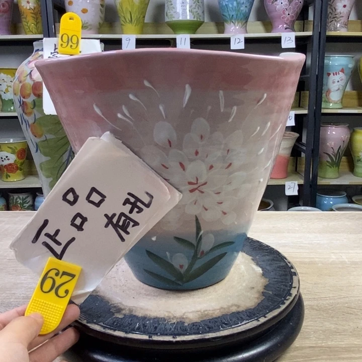 景德镇高温陶瓷花盆