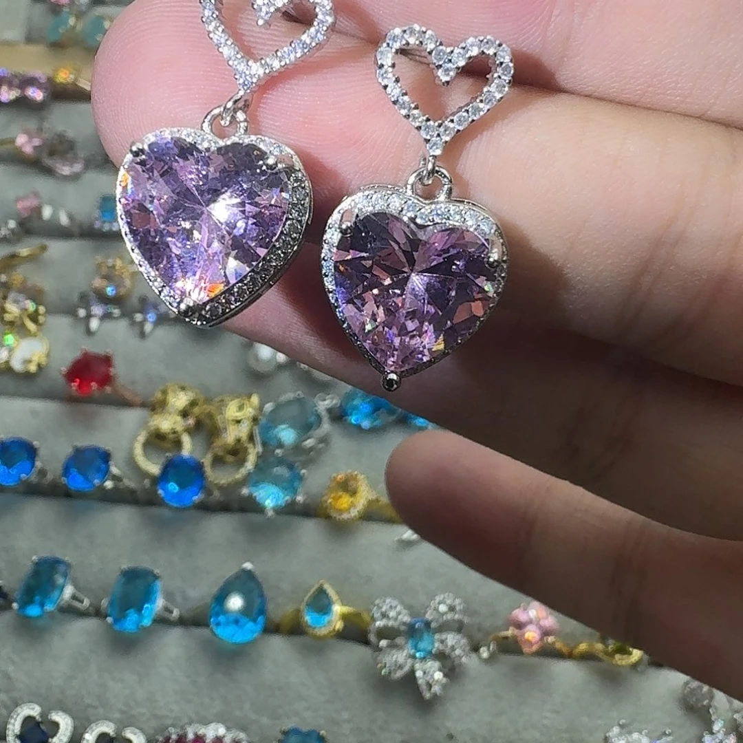 托帕石戒指银S925镶嵌