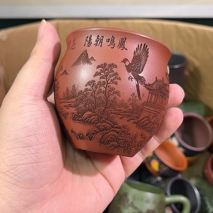 茶杯紫砂全手工紫砂主人杯