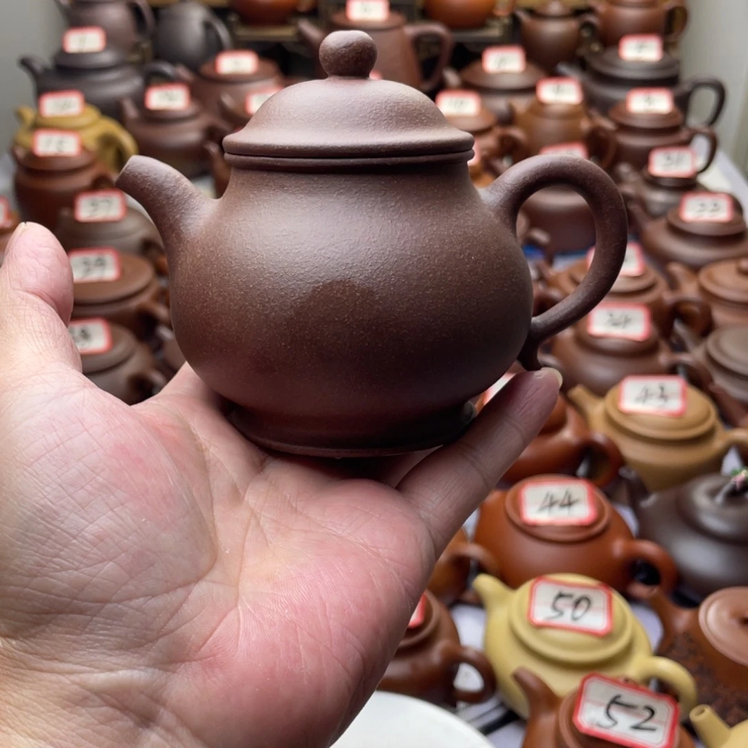紫砂茶壶宜兴紫砂半手工