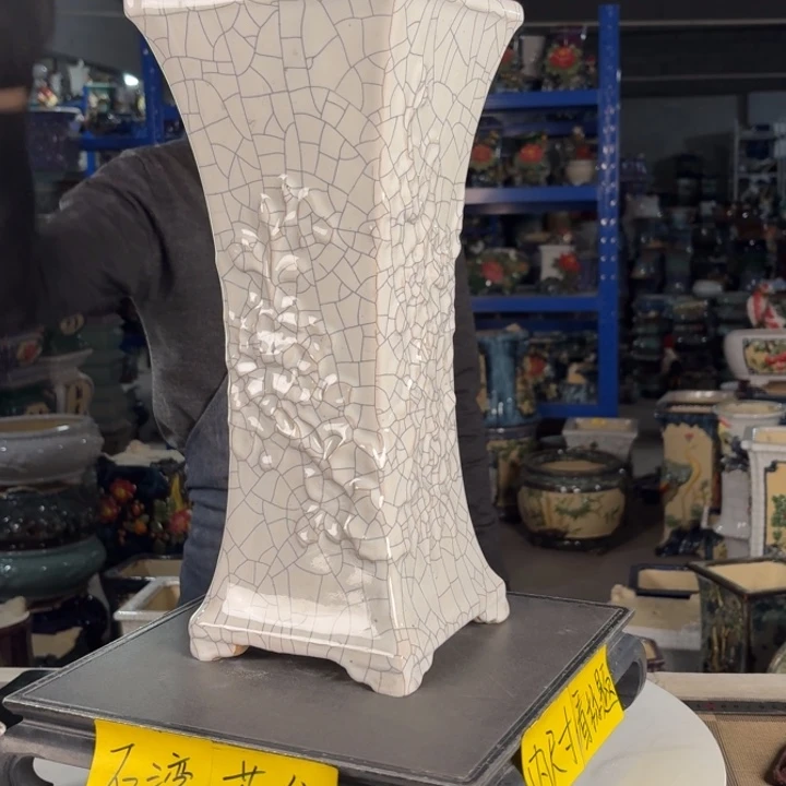 一风堂石湾花盆 内15高40