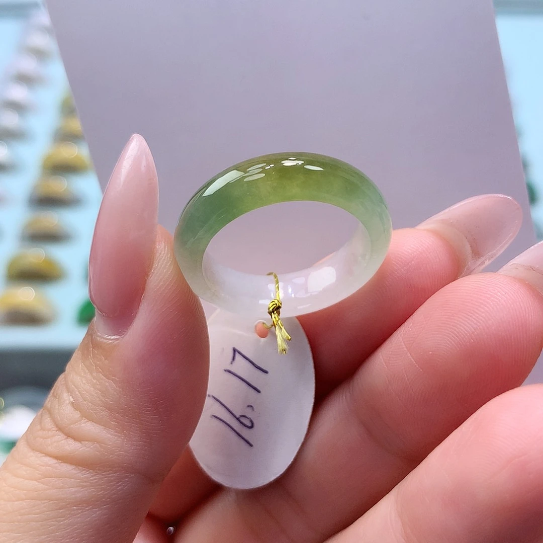 未镶嵌戒指翡翠1617圈