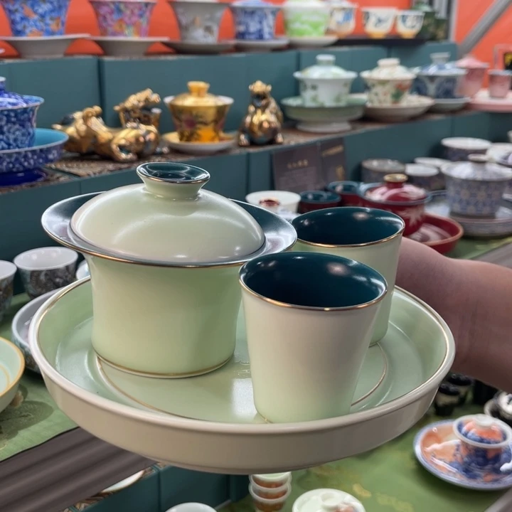景德镇陶瓷盖碗茶具
