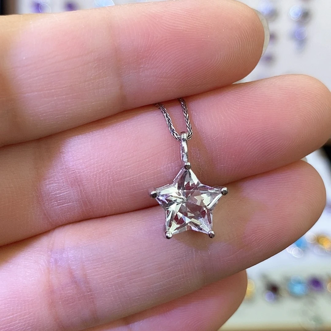 银S925镶嵌吊坠(不含链)水晶需要证书备注