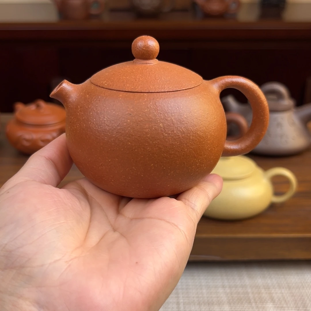 紫砂茶壶黄降坡西施全手200cc