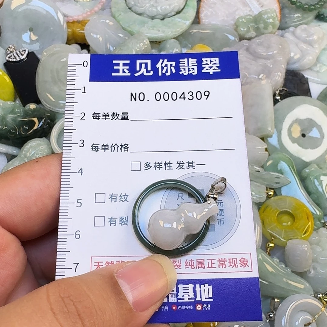 翡翠未镶嵌吊坠(不含链)
