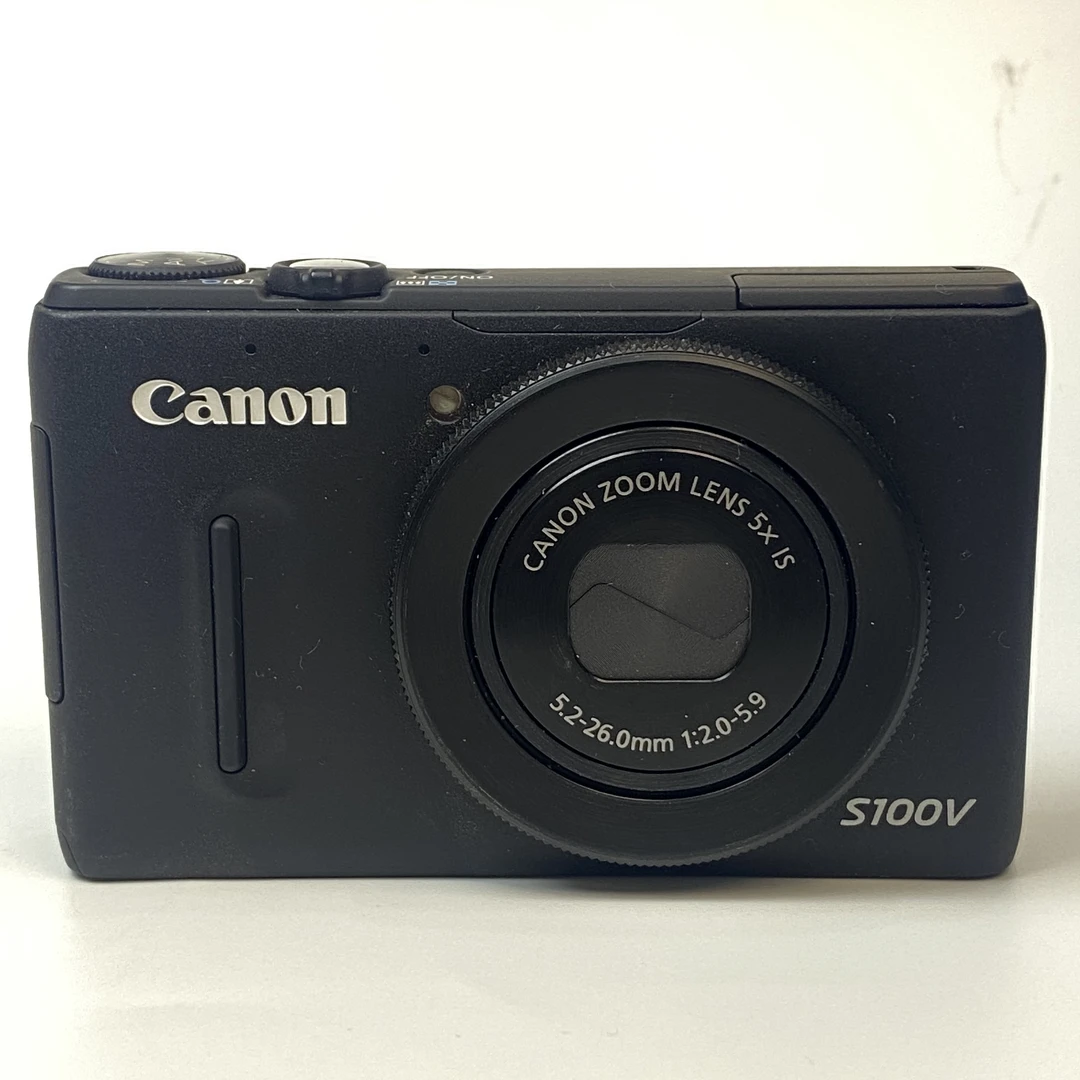 95新 Canon/佳能 s100v黑色1210w像素5倍光学变焦ccd数码相机