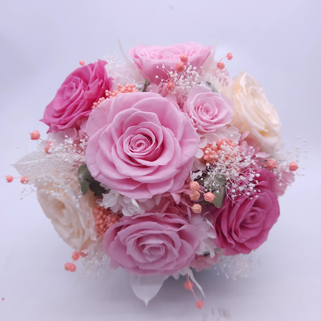 永生花手捧花成品扯证求婚必备客厅玄关装饰花束