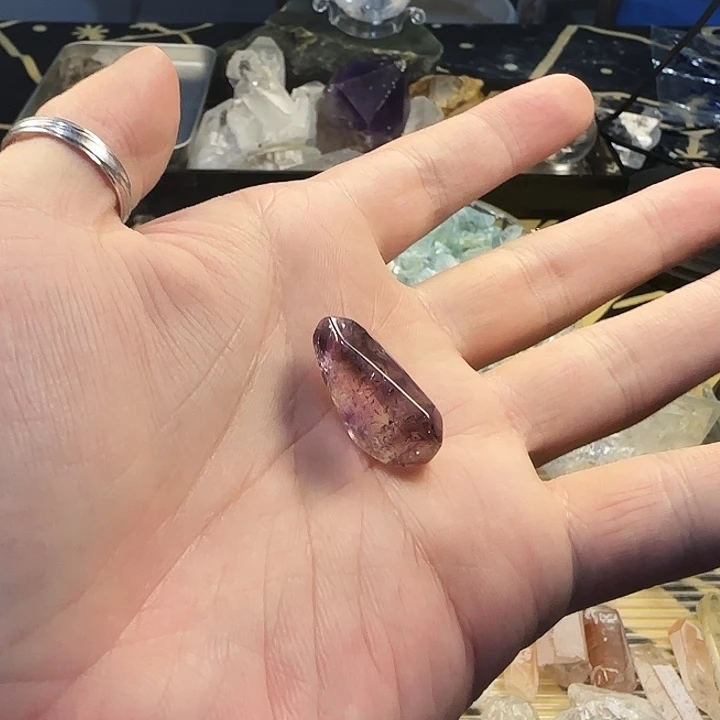 青***微紫晶珠宝半成品银S925镶嵌