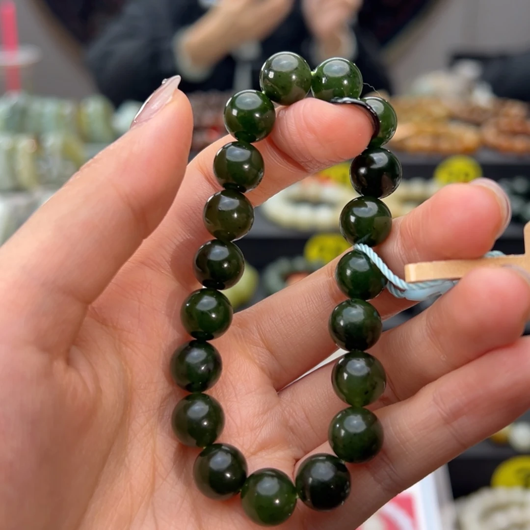 未镶嵌手串和田玉木孜塔格10