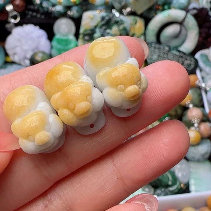 翡翠颈饰未镶嵌天然A货76