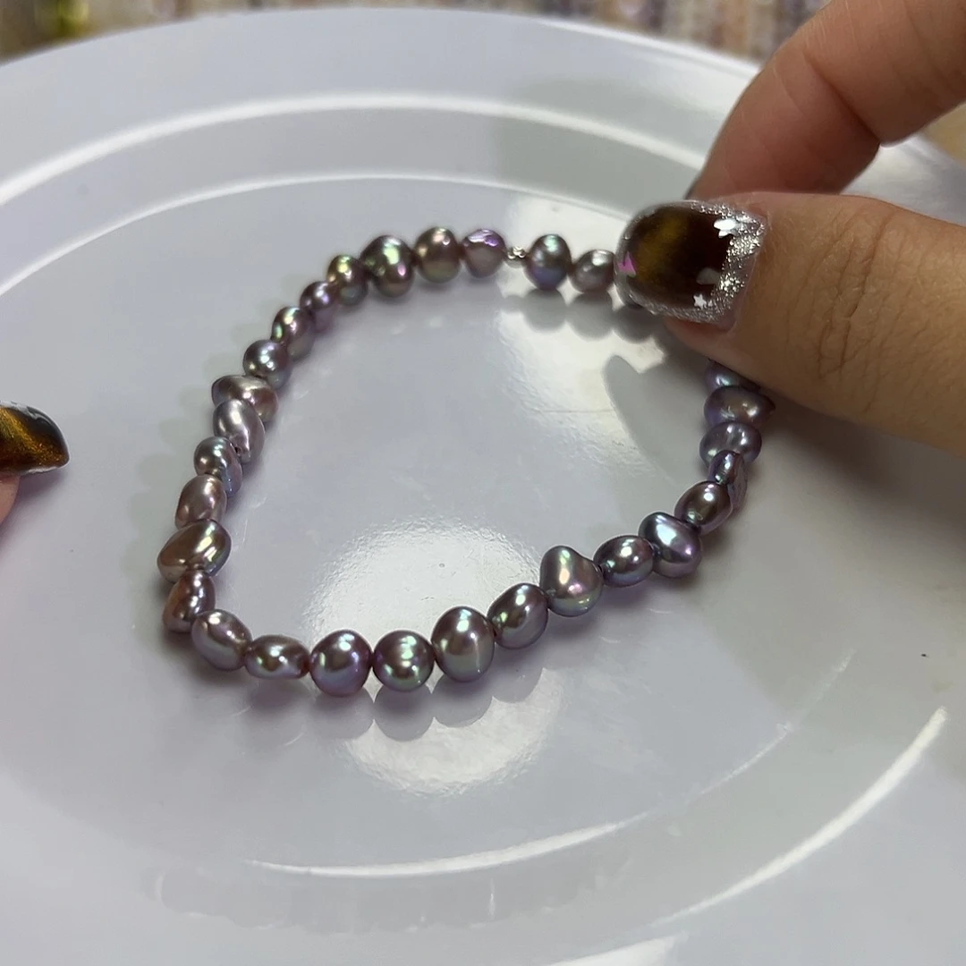 手绳钛钢淡水珍珠