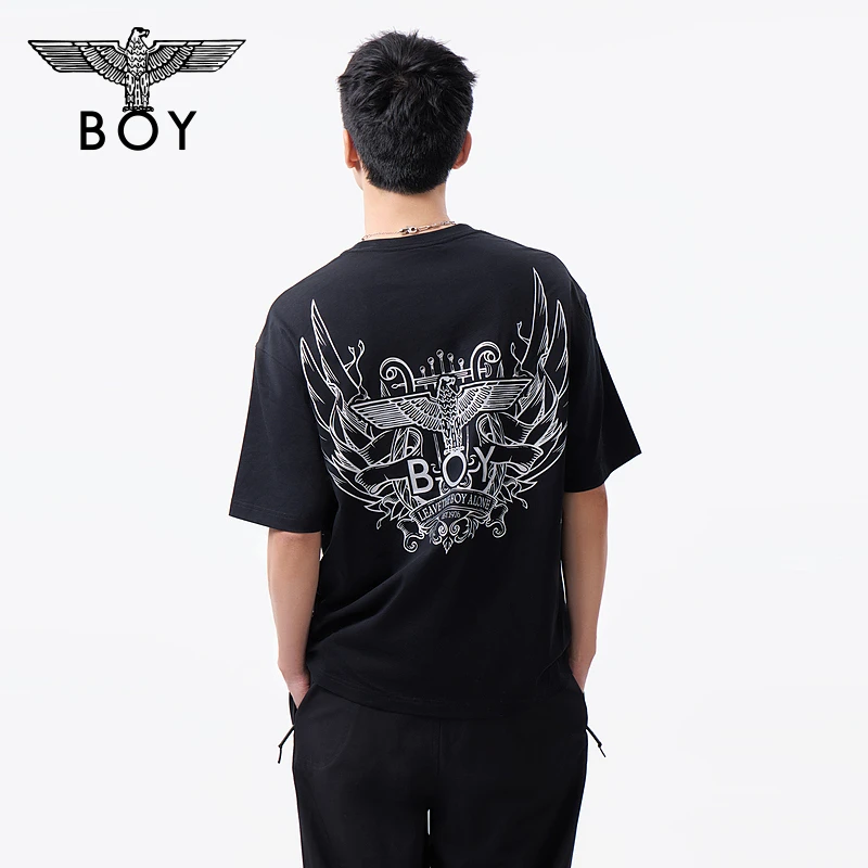 BOY LONDON中性款时尚潮流百搭通勤针织短袖T恤N01155