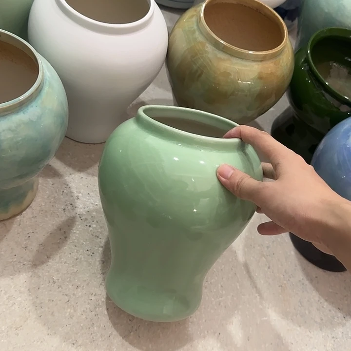 白泥花盆微瑕无孔