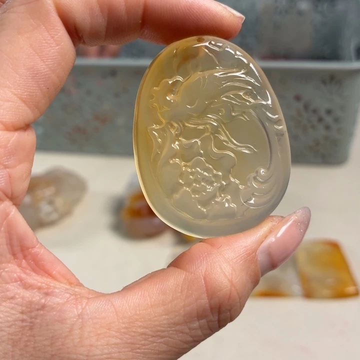 玛瑙/玉髓未镶嵌吊坠(不含链)