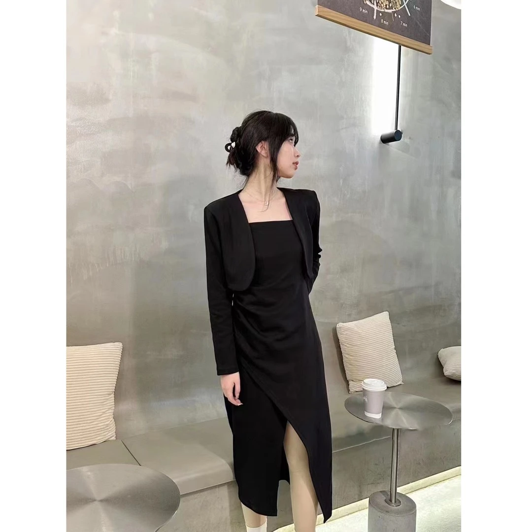 【拽姐】吊带外套两件套～1104