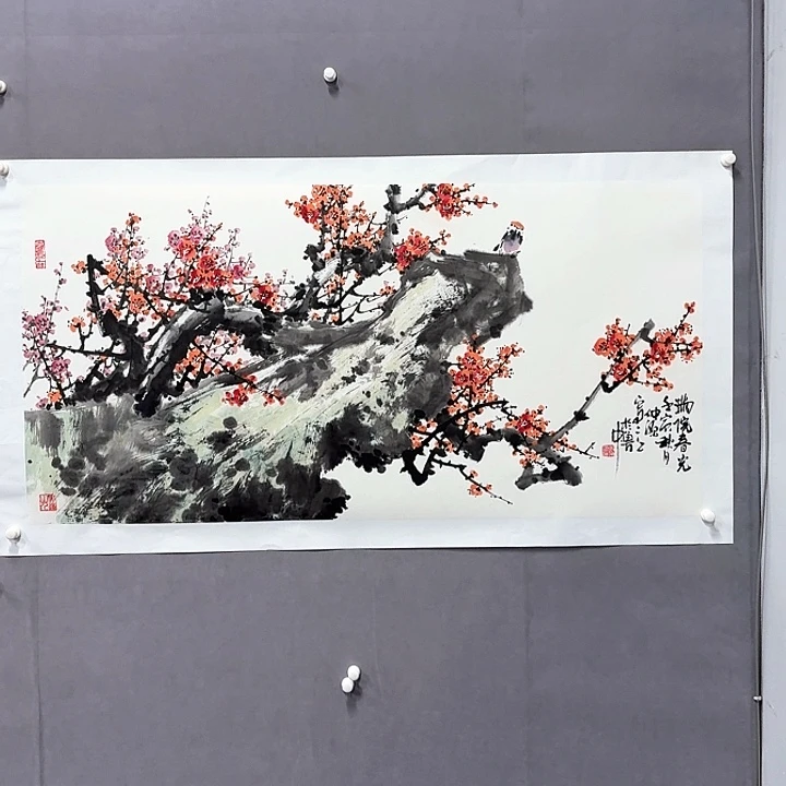 国画亲笔手绘放心去藏