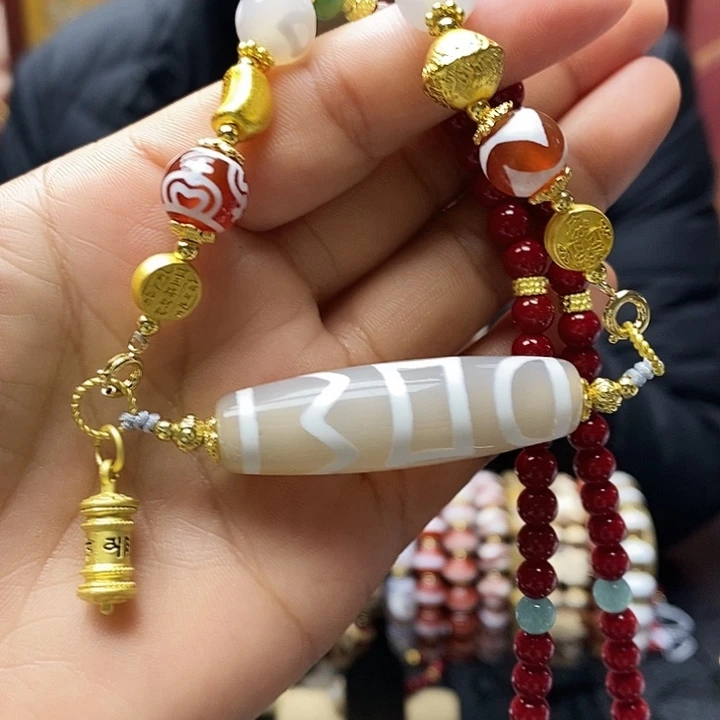玛瑙/玉髓合金颈饰