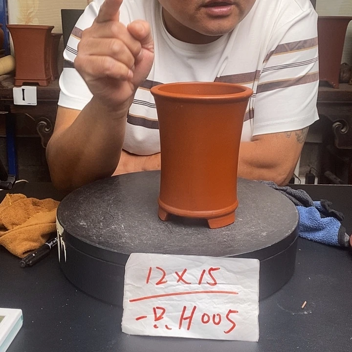 紫砂花盆货号一只H005