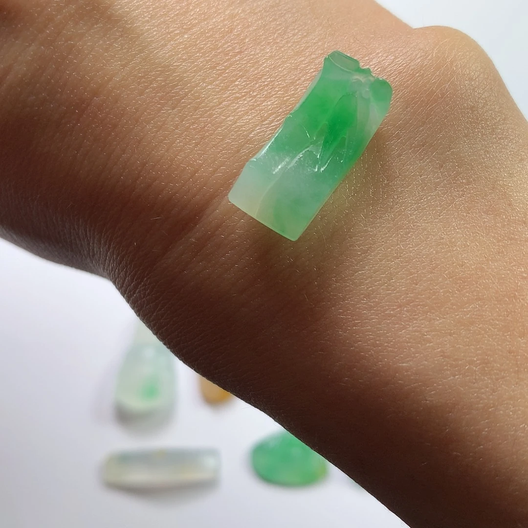 定制翡翠未镶嵌缅甸翡翠A货竹节