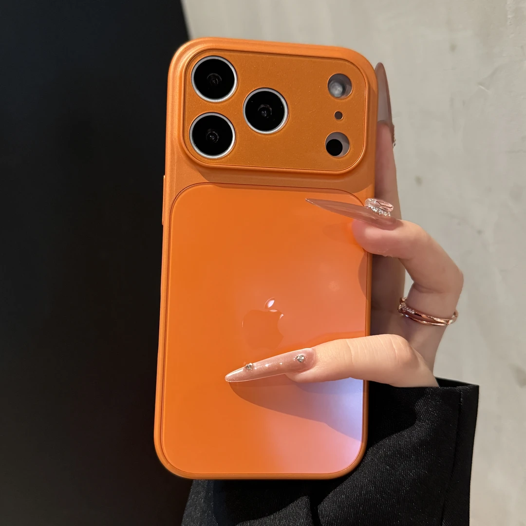 秒变17康宁玻璃磨砂手机壳适用iPhone16promax苹果15/14/17pro硬