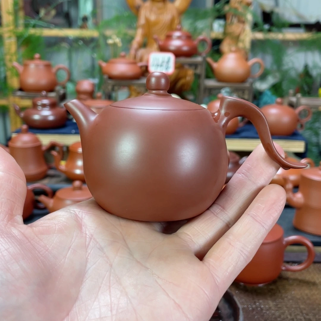 紫砂茶壶巡朱泥西施