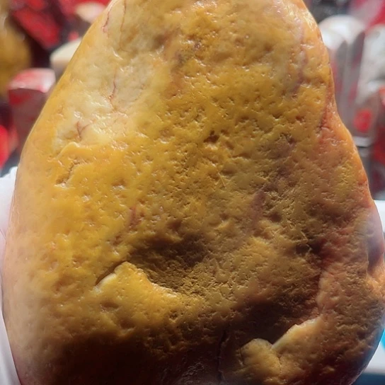 昌化鸡血石红**梦田黄石原石734