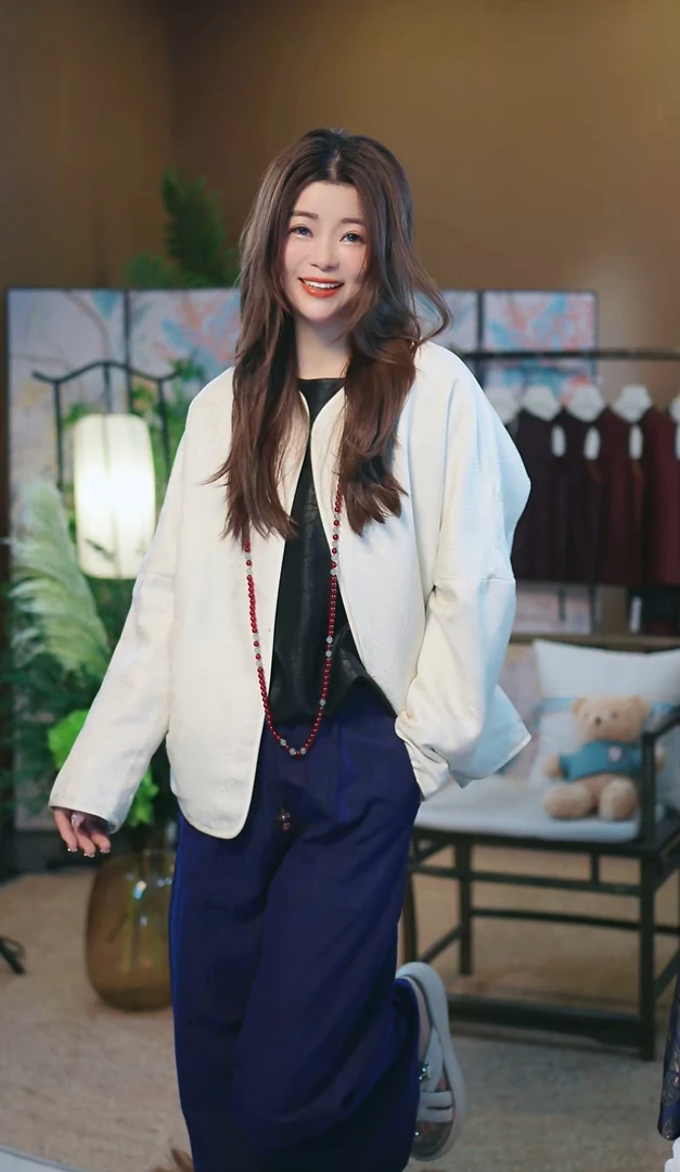 杯子家《新中式龟背慵懒蚕丝袄》秋冬保暖显瘦大气外套