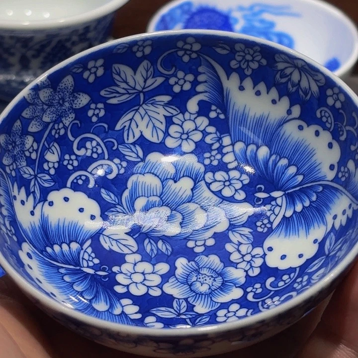 R***助青花手工手绘杯子