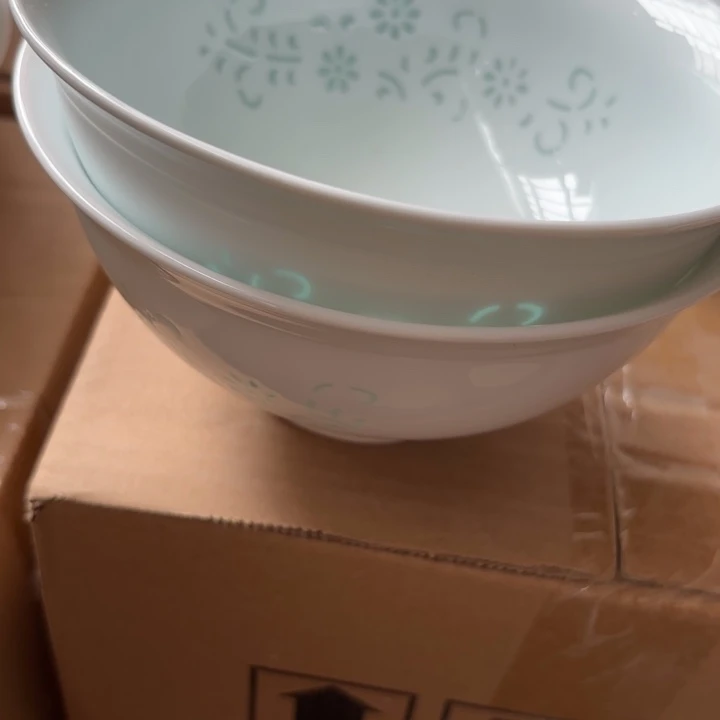 @***李青瓷面碗青色两个白色两个