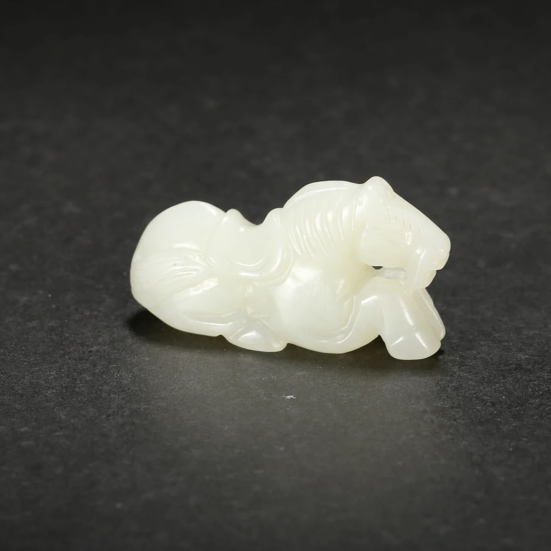 清代*午马玉吊坠/03SBJ2662/和田玉【北京文博】