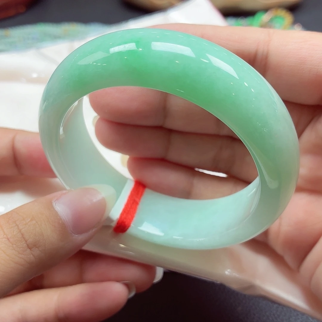 翡翠未镶嵌手镯天然缅甸A货翡翠（大轮胎）17.8