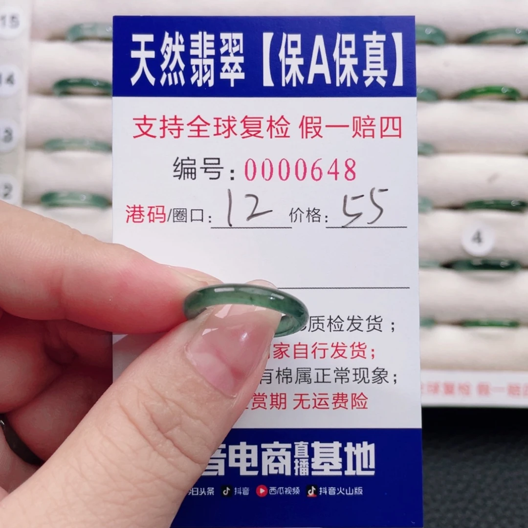 未镶嵌戒指翡翠45