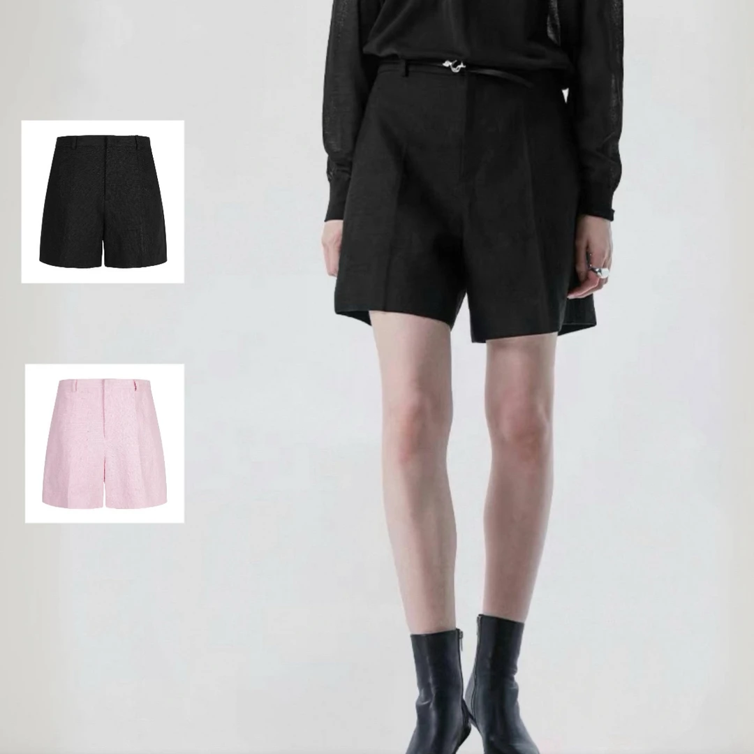 2115 剪标 亚麻短裤 把慵懒穿成高级感”“细节是品味的无声宣言”