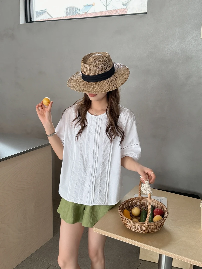 59.99码-99.99码衬衣显瘦衬衫法式短袖七分袖