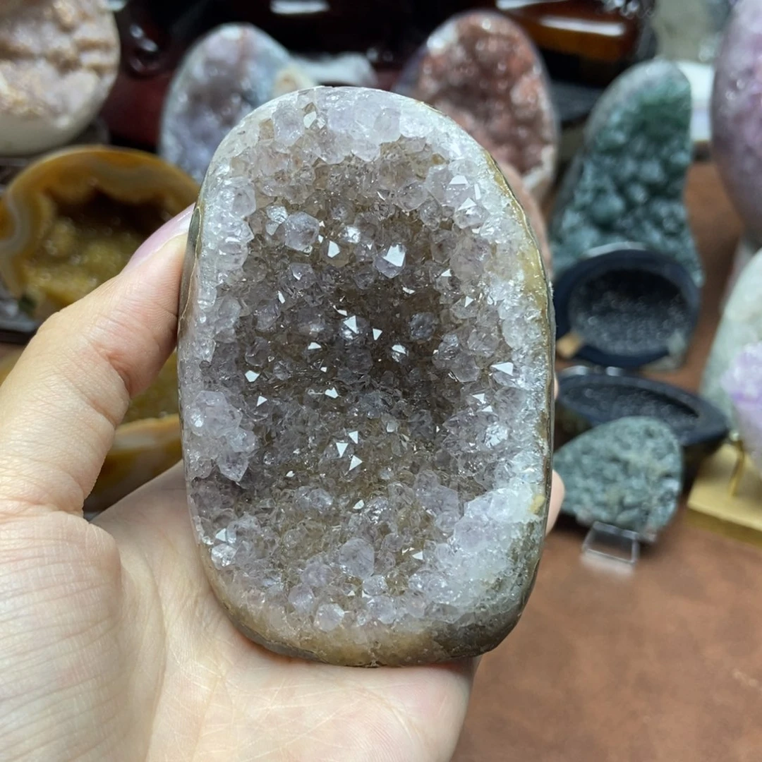 紫晶摆件未镶嵌水晶