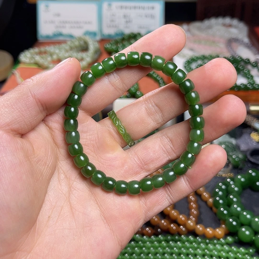 和田玉未镶嵌手链