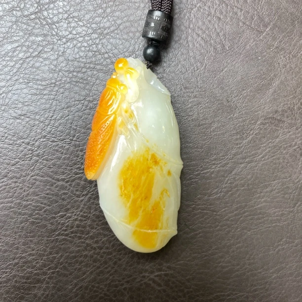 知了把件和田玉首饰珠宝D2