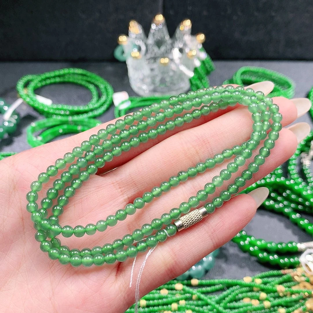 翡翠未镶嵌手链项链4.0