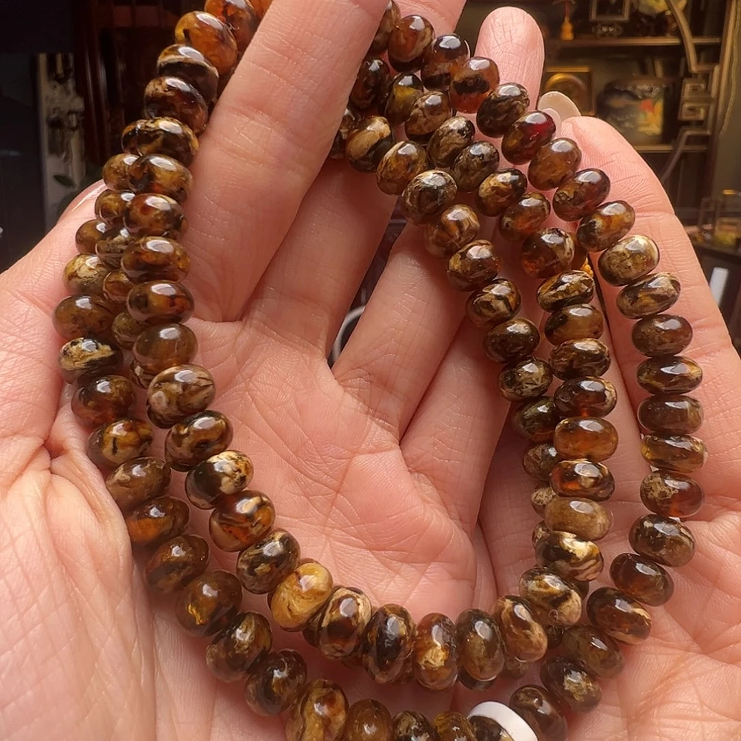 琥珀未镶嵌裸石抚顺琥珀20677八