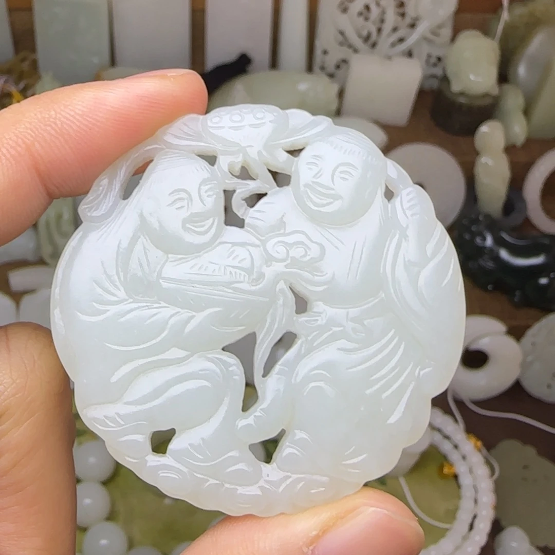 和田玉未镶嵌挂件