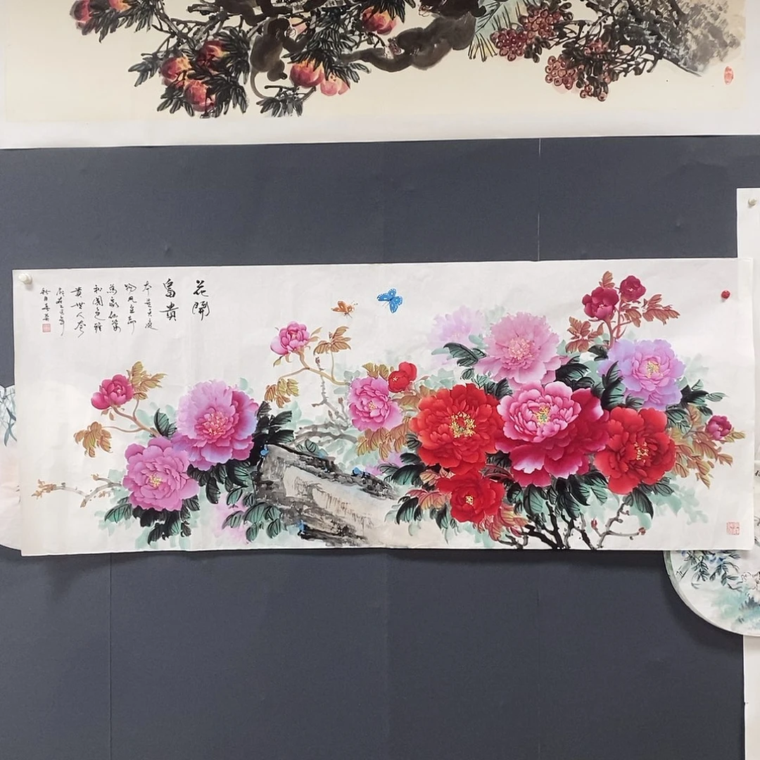 枫****国画赵春英70/180手绘画芯
