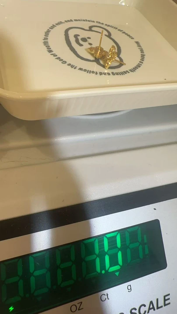 足金精品工艺耳饰