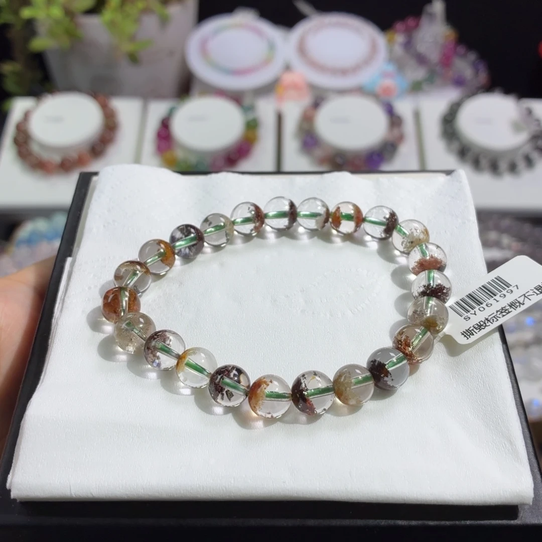 水晶未镶嵌手串四季幽灵8+