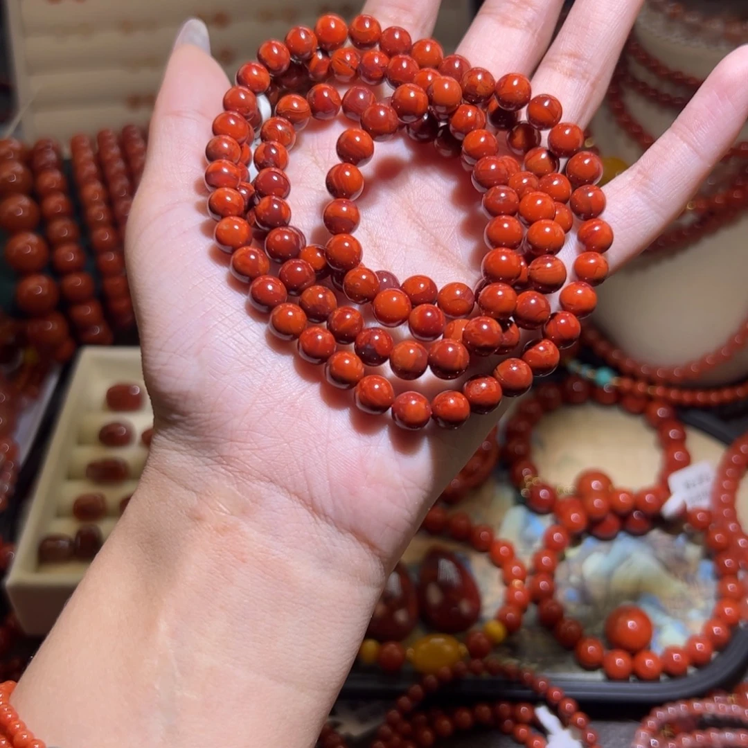 南红玛瑙未镶嵌手串7mm