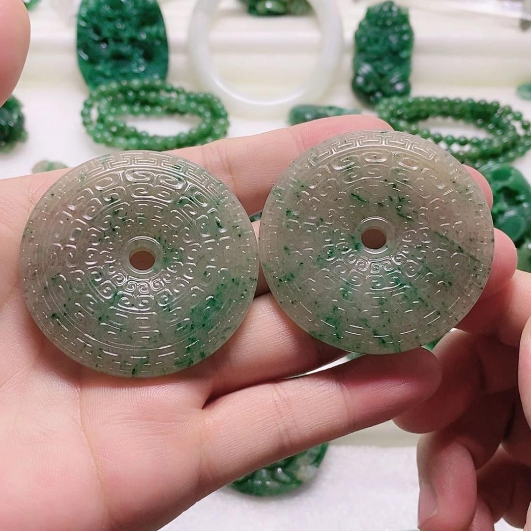 【闪购商品】独山玉未镶嵌挂件我**艾