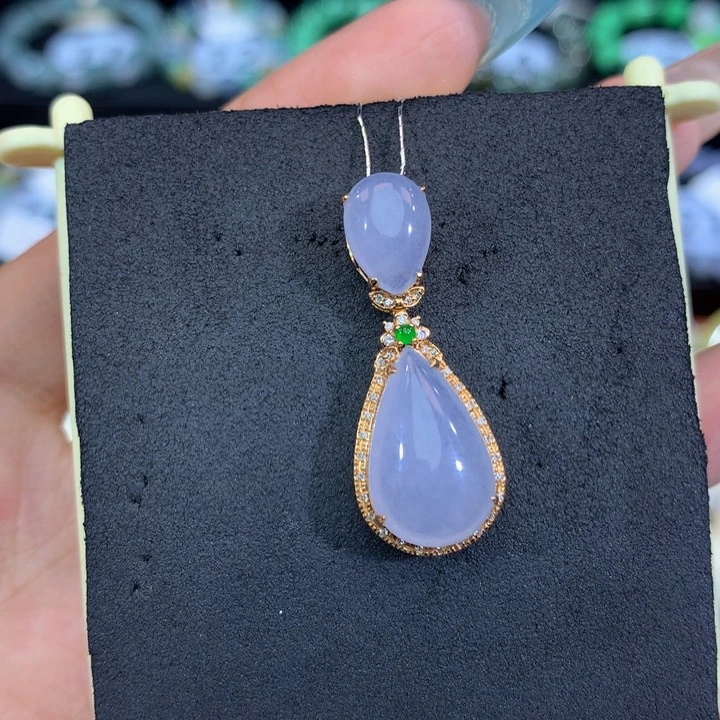 18K金镶嵌手链翡翠翡翠