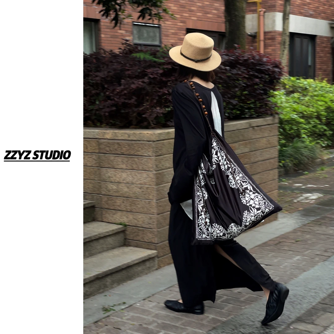 【ZZYZ】“至简时代”简约复古小众全松紧后小开叉垂坠感显瘦半身裙