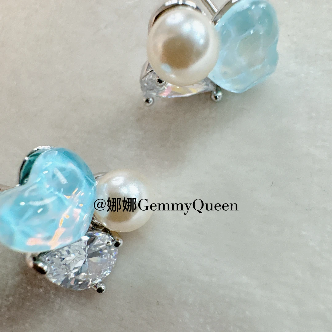 铜合金合成锆石耳饰 娜娜GemmyQueen耳环GQ06064