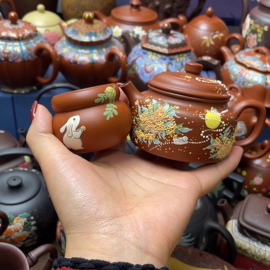 甜***娘紫砂茶杯紫砂一壶一杯